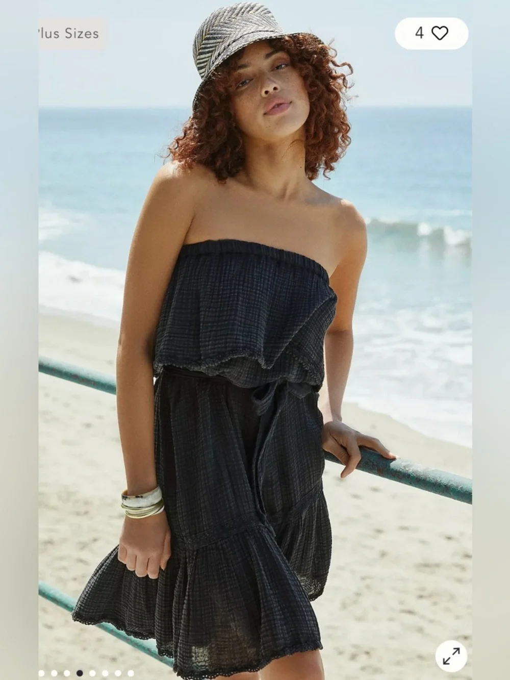 Daily Practice by Anthropologie Kona Strapless Dress S